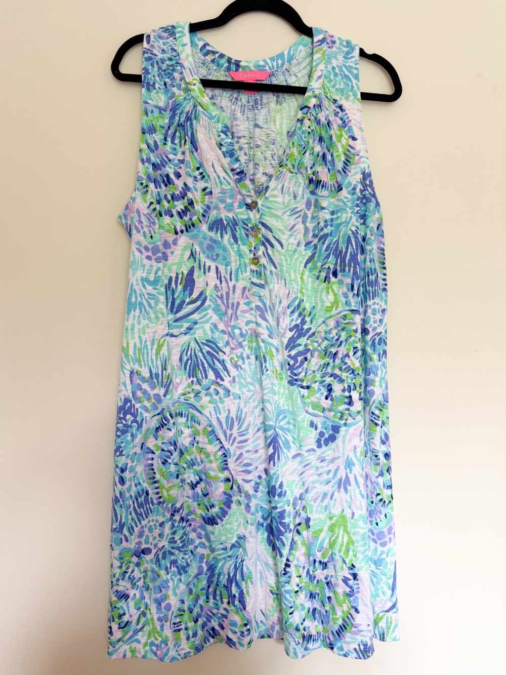 Lilly Pulitzer Essie Tank Dress in Shell of a Party
